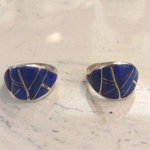 Sterling Silver Semi Precious Stone Rings size 7